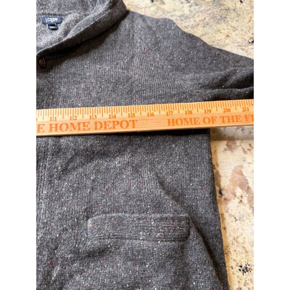 J.Crew Speckled Lambs Wool Shawl Collar Cardigan Sweater S preppy quiet luxury - Picture 5 of 9